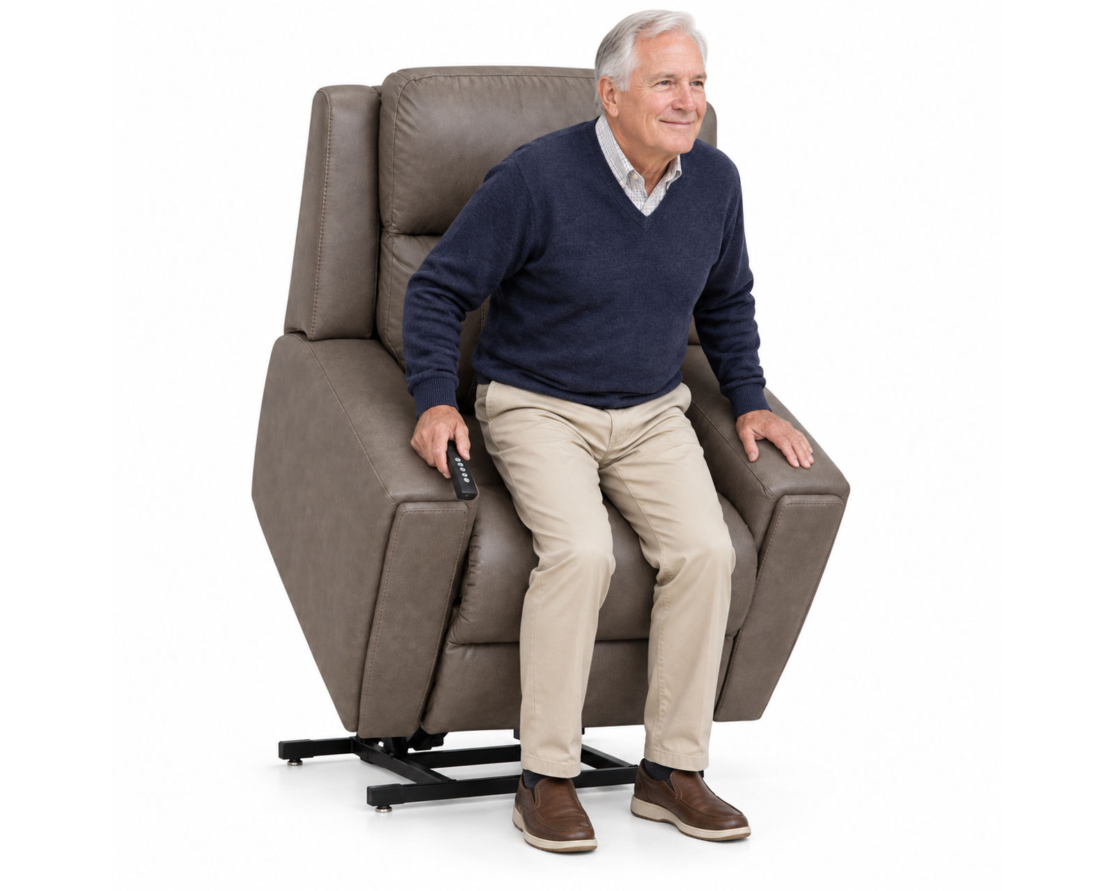 Arbor 449 Power Lift Recliner with Neori Air Massage & Side Storage - 350 Pounds (Lift. Recline. Massage. Recharge) - Comfort That Helps You Rise.