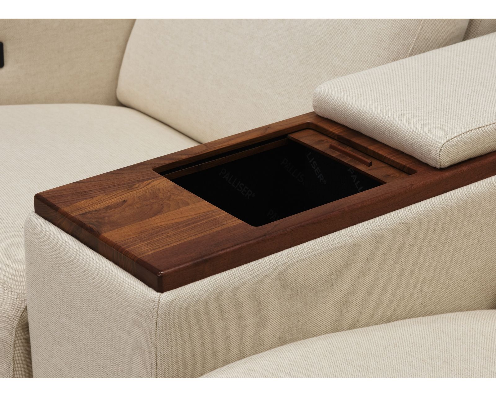 Sanibel 40111 Sofa (81") +100 leathers - Sanibel 69" Console Loveseat Features Storage and Is Available in Two Finishes
