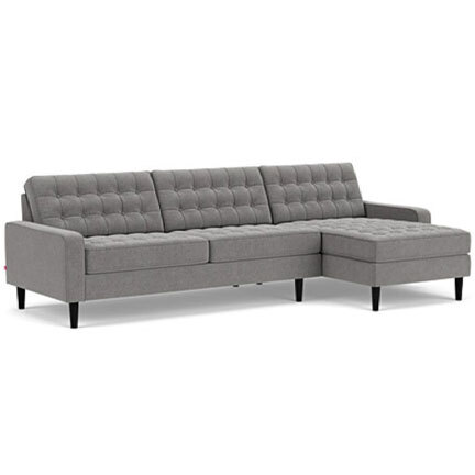 Layout C: Two Piece Sectional 123" x 56"