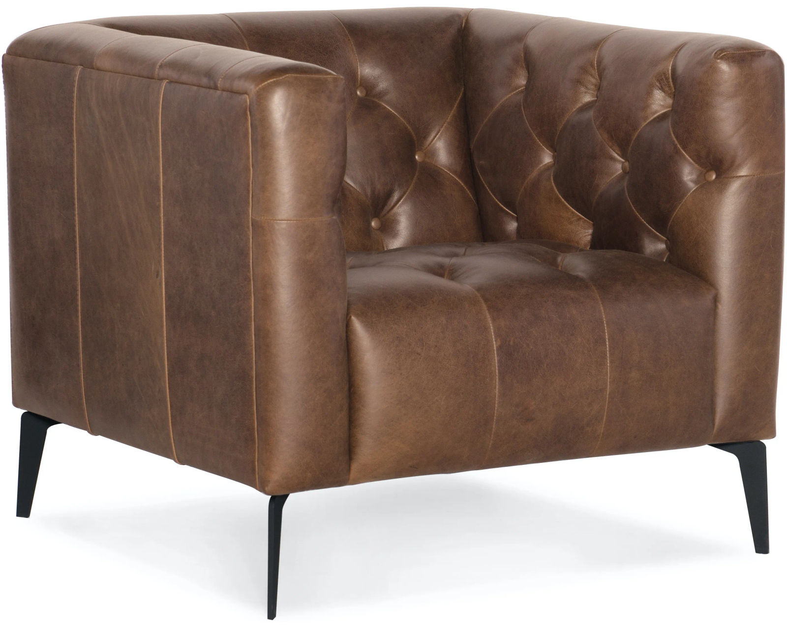Nicolla Leather Sofa Brown 84" (In stock)