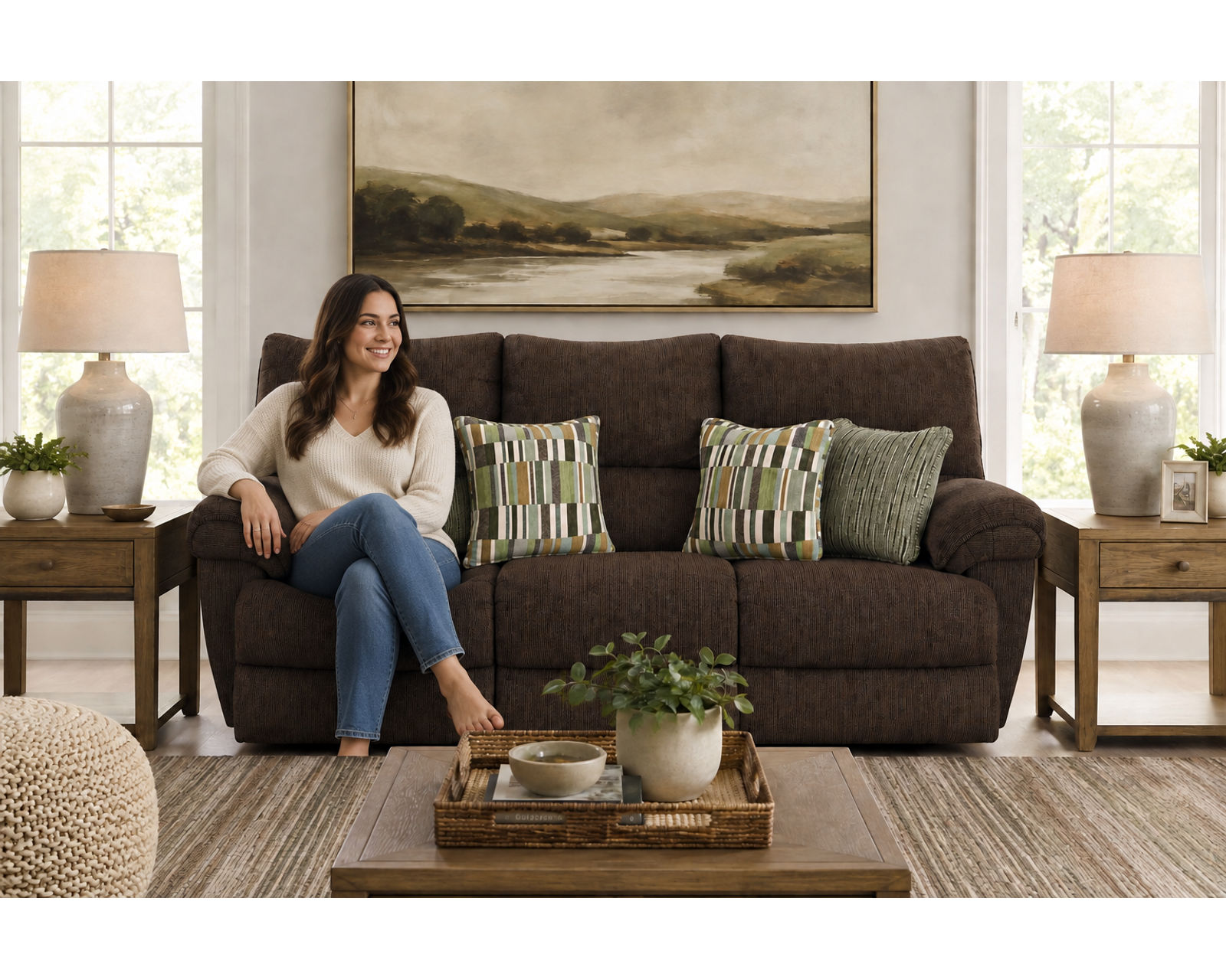 Lenny 90" Power Lay Flat Reclining Sofa (Two colors) - Relax Better. Live Better.