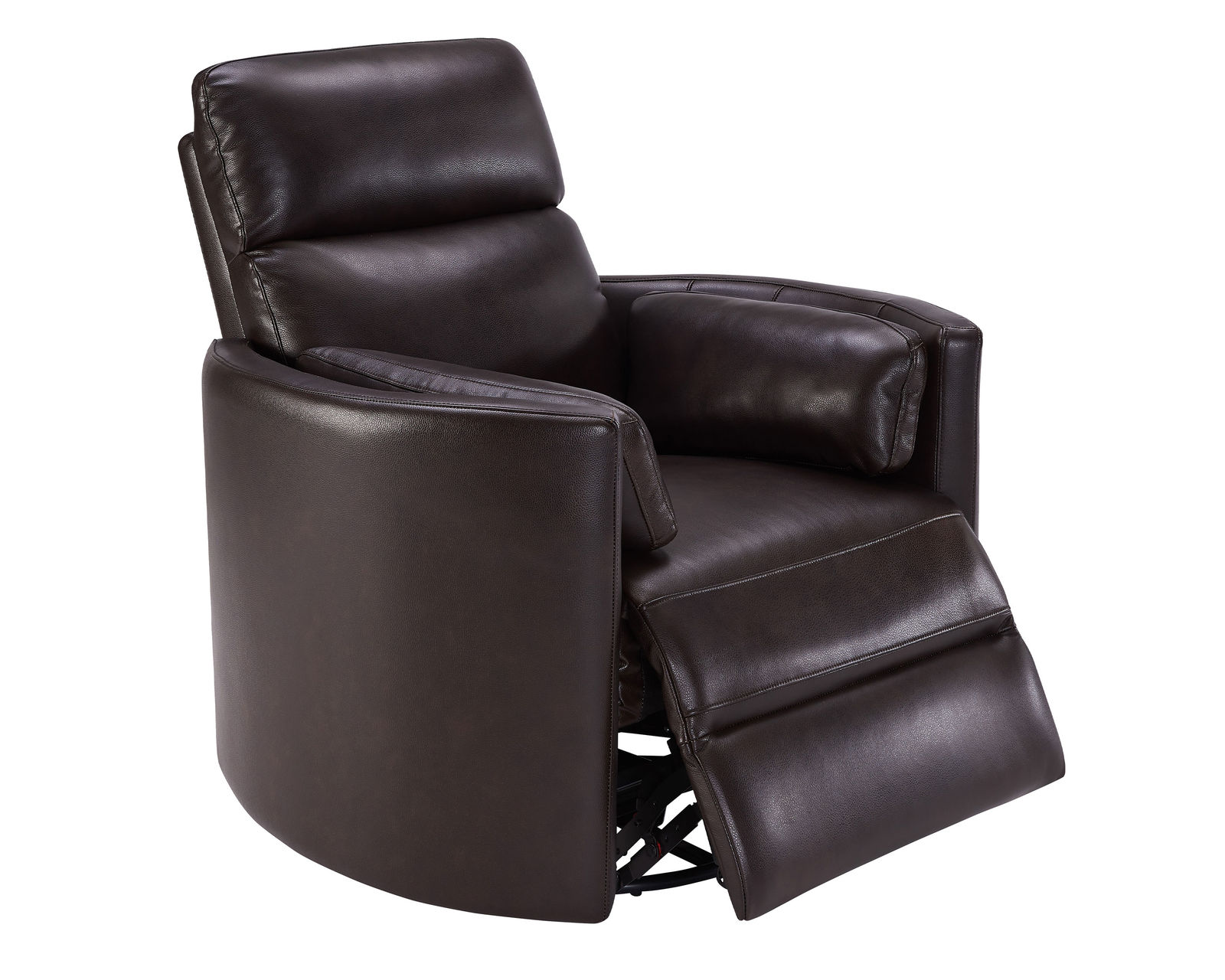 Radius FreeMotion Cordless Power Swivel Glider Recliner (Battery Operated) in Burgundy Leather (In stock - Fast shipping) - 100% Top Grain Leather Everywhere Your Body Touches