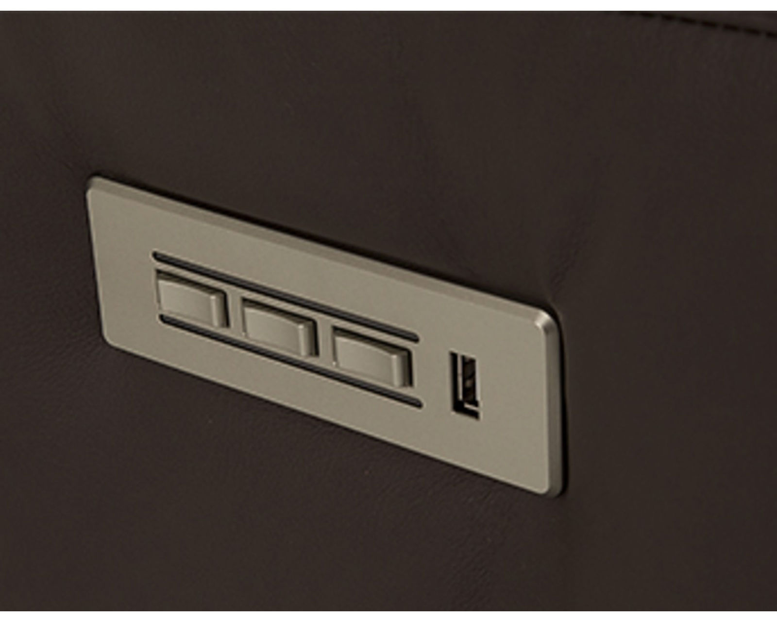 Aedon 41502 Power Headrest Power Reclining Sofa (88") +200 colors - Reclining buttons allow independent control over the power headrest and power recline.  Includes USB Charging Port