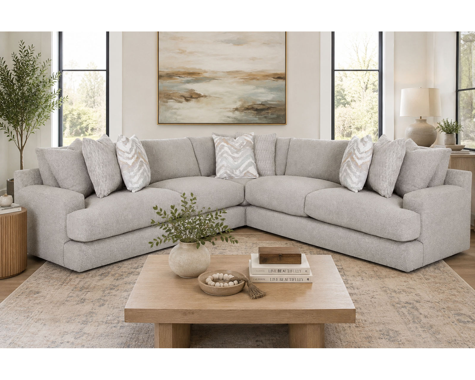 Meade 961 Modular Sectional (Modern Scale. Incredible Comfort) - Professionally Designed. Beautifully Coordinated. Affordably Yours.