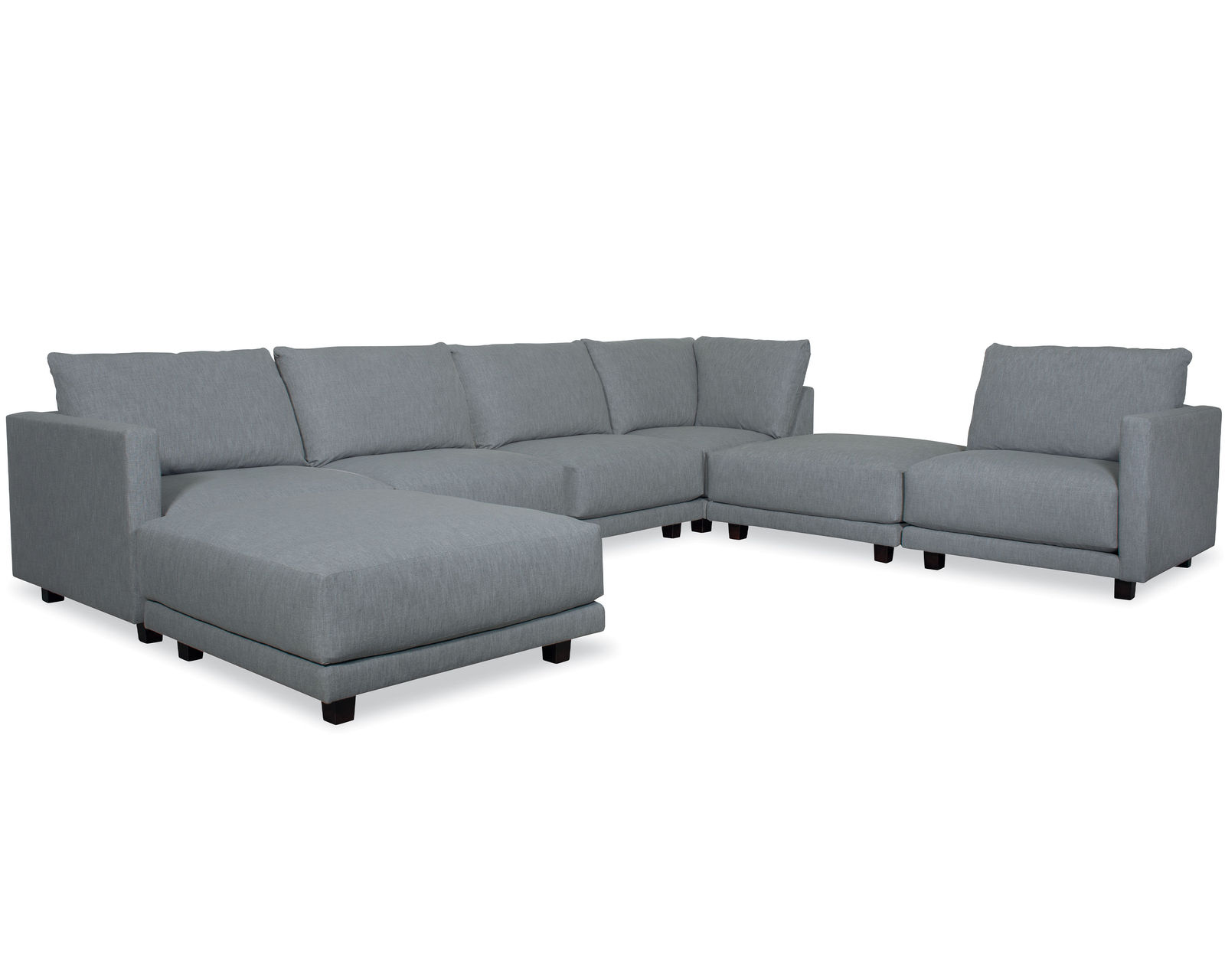 Winston Modular Sectional (+75 fabrics) - Layout C: Six Piece Sectional 167.5" x 131.5"