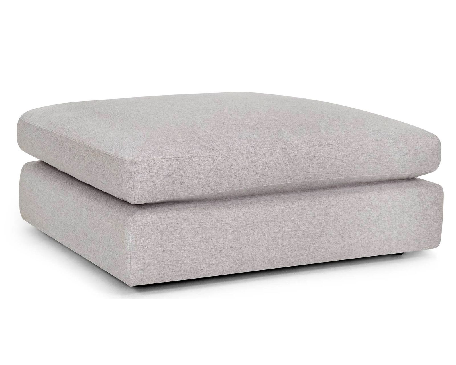 London Modular Sectional (Down Seating Performance Fabric) 3 colors - London 51" Square Cocktail Ottoman w/ Caster Legs