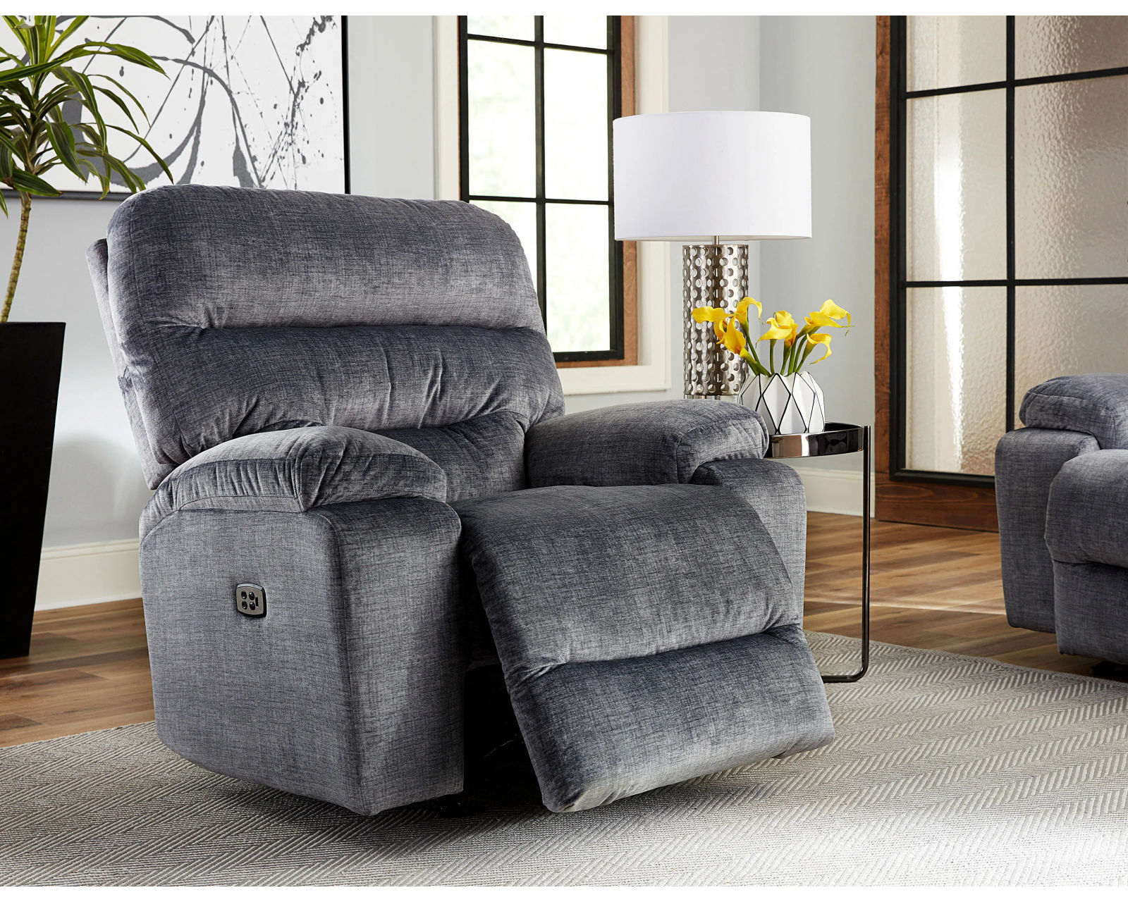 Ryson Double Reclining Console Loveseat (+100 fabrics) - Ryson Recliner Available as a Swivel Glider, Rocker or Space Saver Recliner