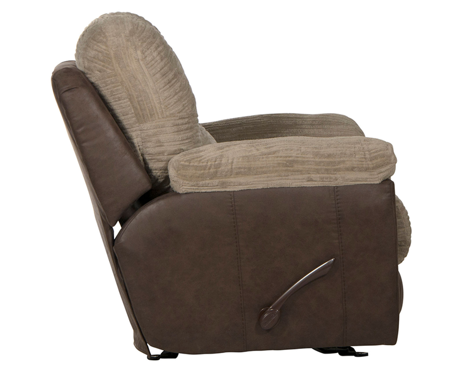 McMahon 96" Sofa with Drop Down Table (two tone polyester fabric)