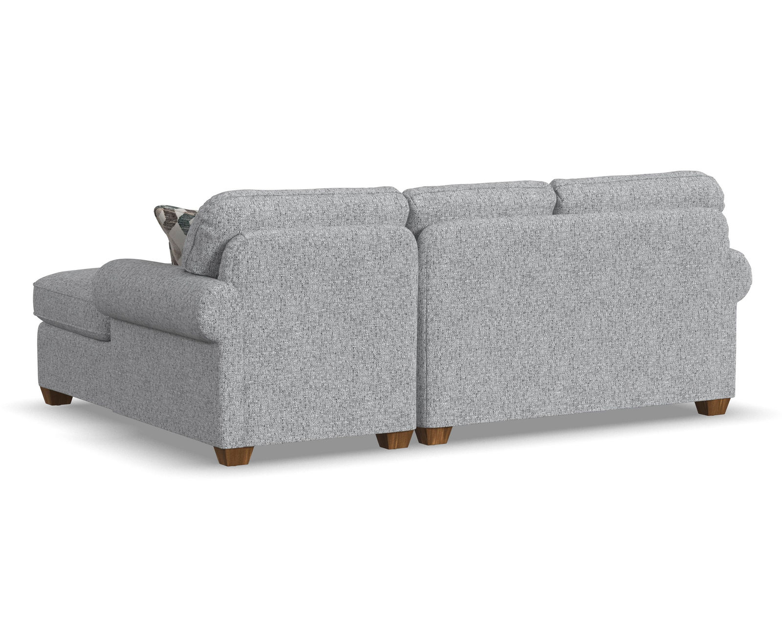 Thornton 5535 Chaise Sectional (100+ fabrics) - High resiliency foam core seating cushions 2lb to 2.5 lb (Industry standard 1.8)