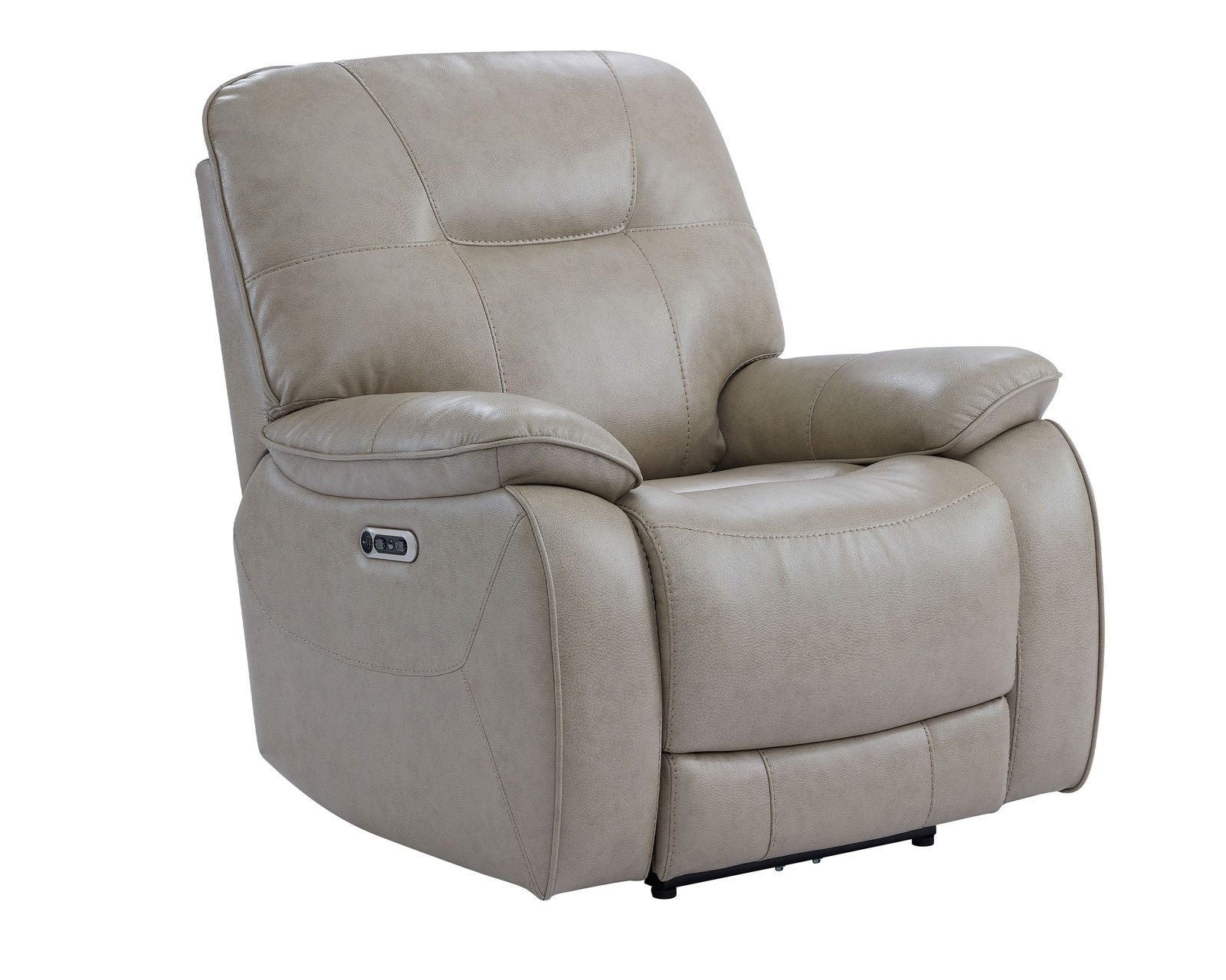 Axel Power Headrest Power Reclining Sectional in Parchment (In stock) - Axel Power Recliner
