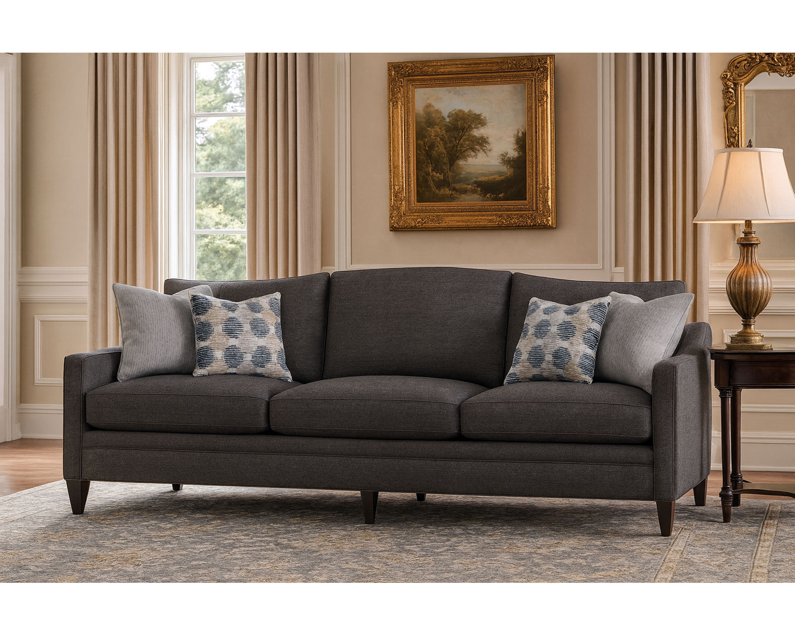 Lottie 7560 Sofa (88") + 90 fabrics - Lottie 88" Sofa