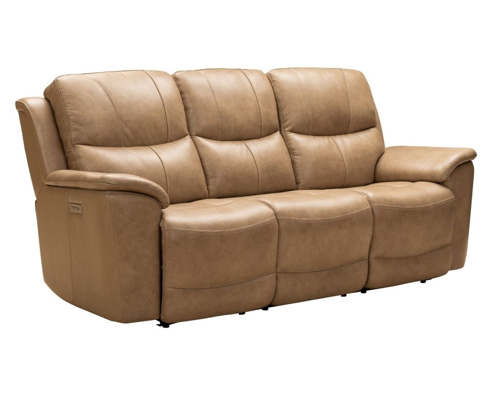 Kaden 88" Leather Power Headrest - Power Lumbar - Power Reclining Sofa (Brown) In stock - Also available in leather color Taupe
