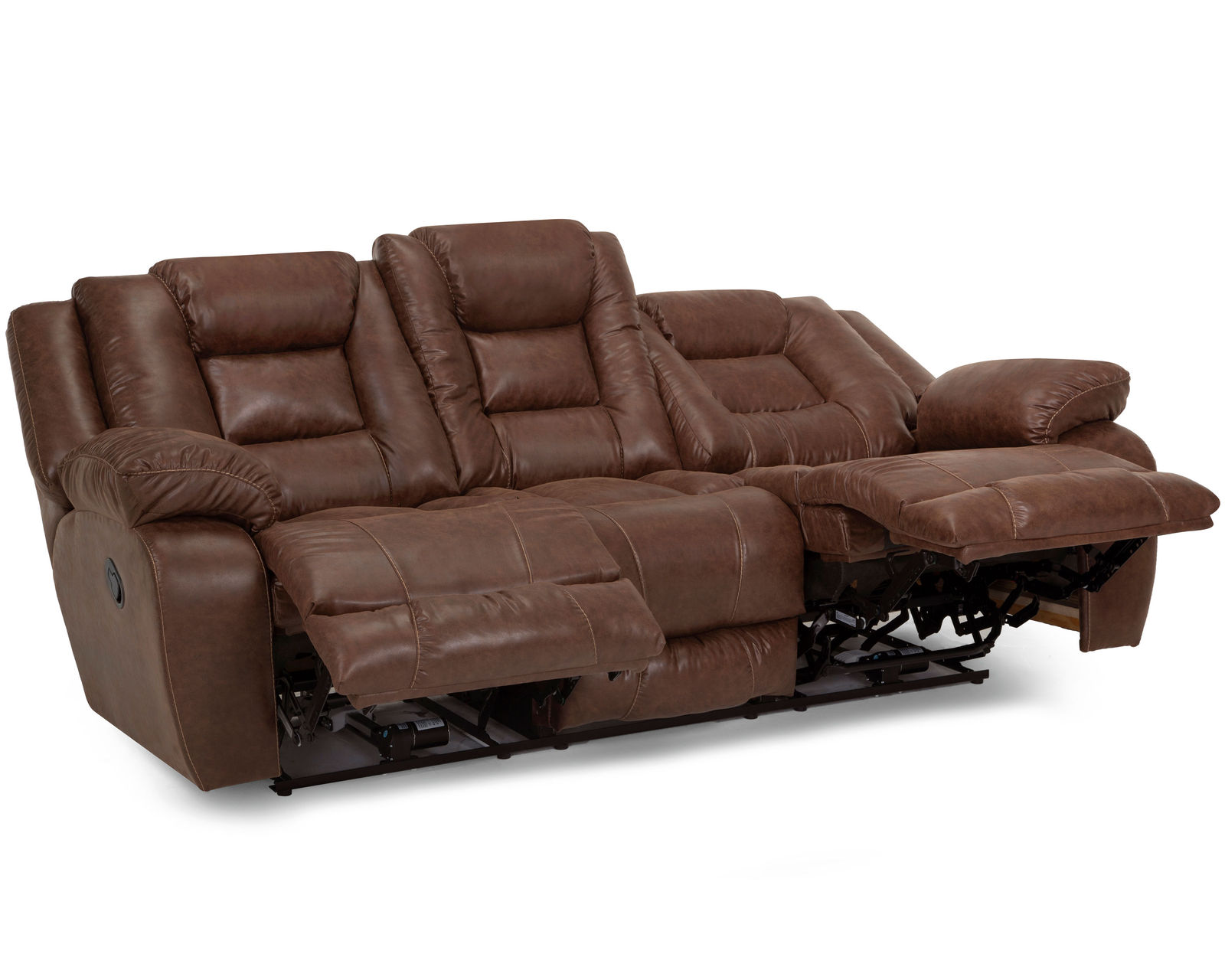 Hayworth 95" Leather-Like Power Reclining Sofa (The Look of Leather. The Comfort of Power.) - Real Comfort. Proven Strength.