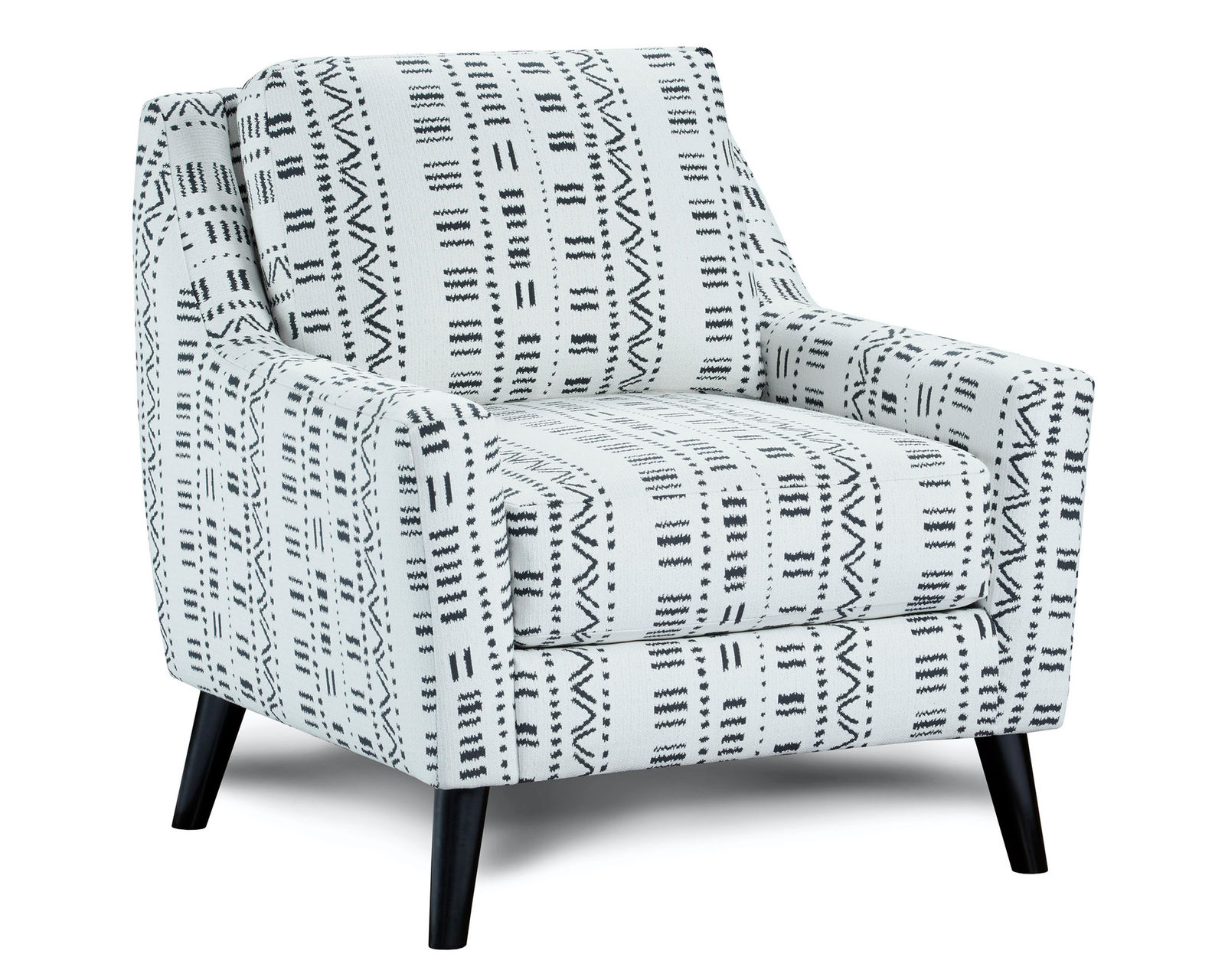 Winston Salt 87" Sofa 17-00 (Performance fabric) - Algeria Onyx Accent Chair - 290 (Performance fabric)