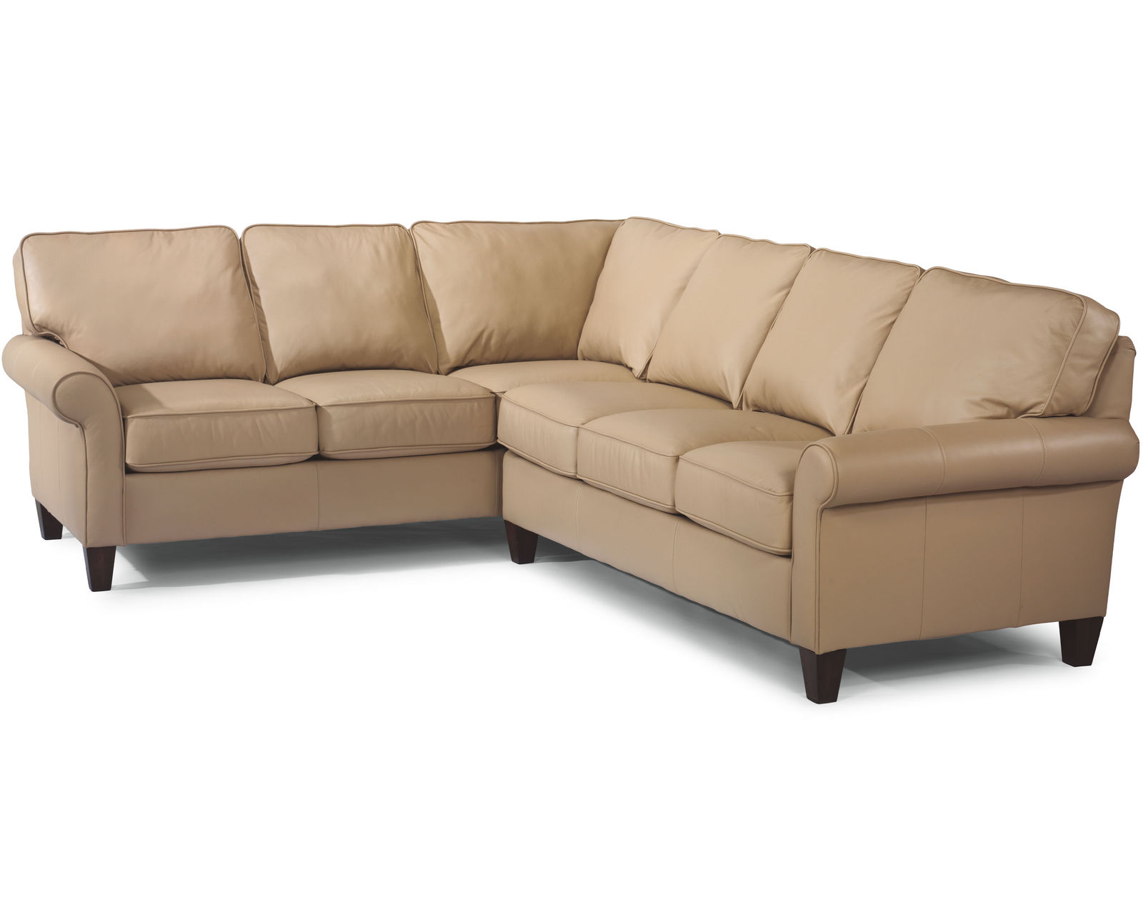 Westside Leather Sectional (Leather choices) - Sectional Layout H:  Flexsteel first year warranty covers everything (product and labor)
