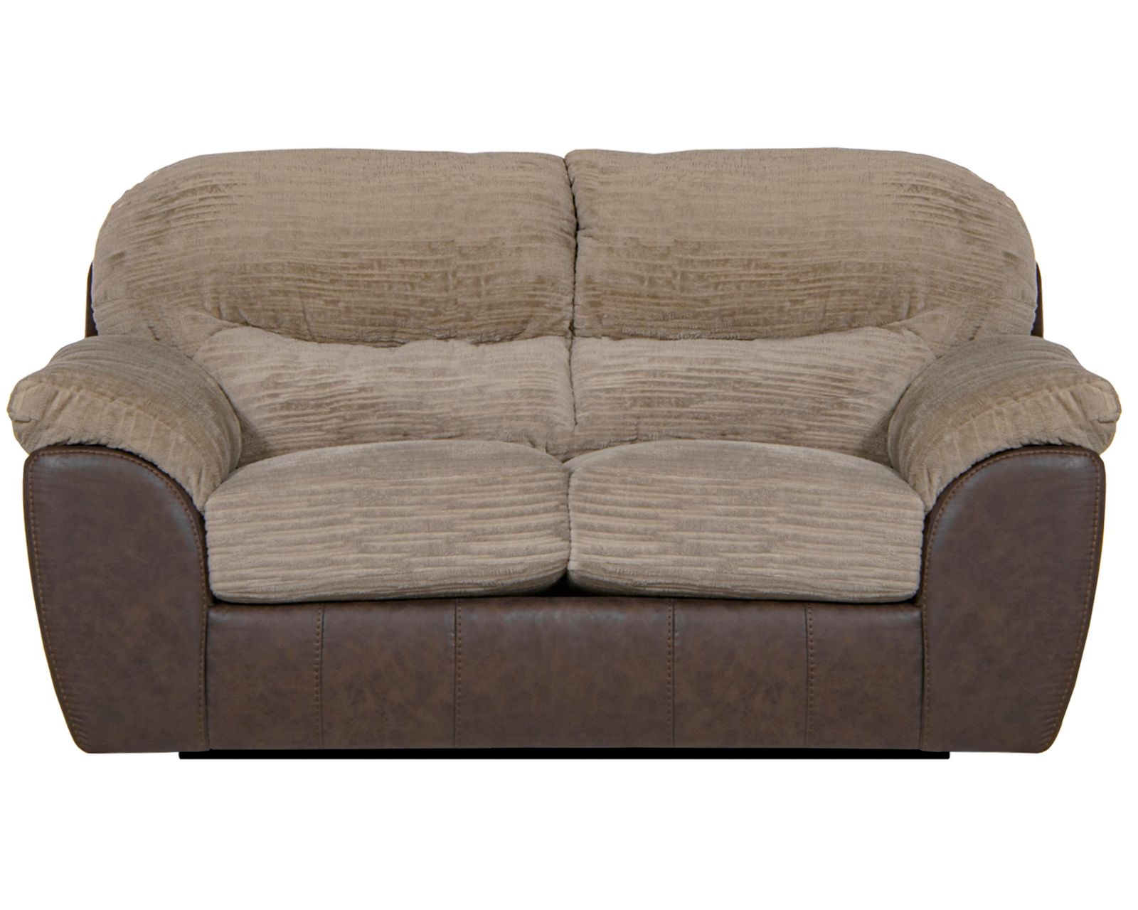 McMahon 96" Sofa with Drop Down Table (two tone polyester fabric)