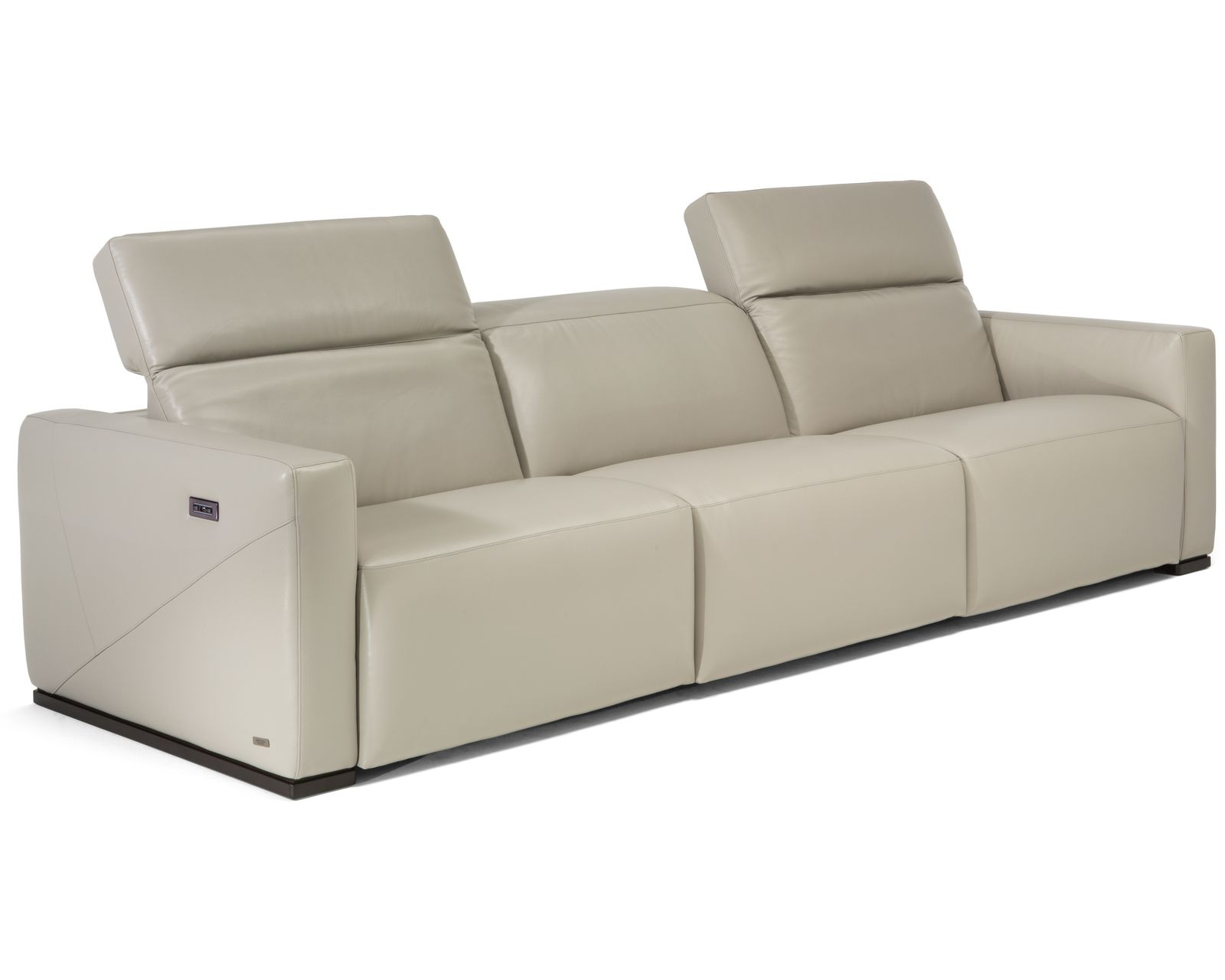 Baltimora C260 Power Headrest Power Reclining Sectional (+50 leathers) - Layout A: Three Piece Sectional 98" wide (2 recliners)