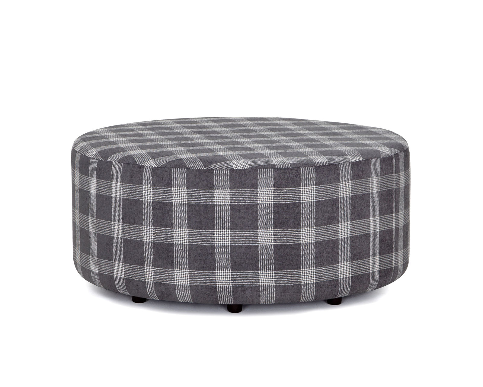 Hansen 90" Stationary Sofa (Includes Pillows) - 	Hansen Round Ottoman