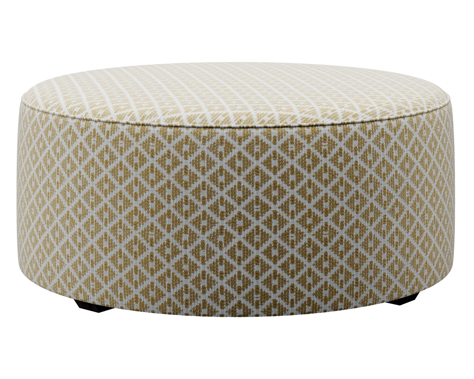 Limelight Mineral Two Piece Sectional 7000 (includes pillows) performance fabric - 124" x 96" - Owen Straw 39" Round Cocktail Ottoman - 140-C (performance fabric)
