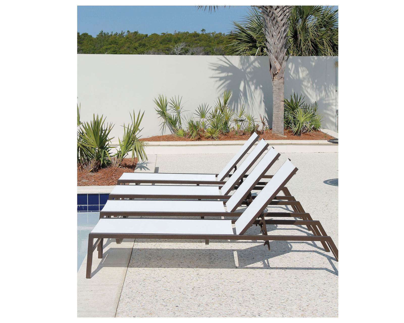 Cypress Sling Adjustable Chaise (Stackable) - 24 fabrics - 8 metal finishes
