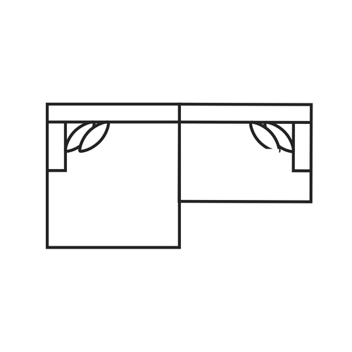 Layout A: Two Piece Sectional 64" x 102.5"