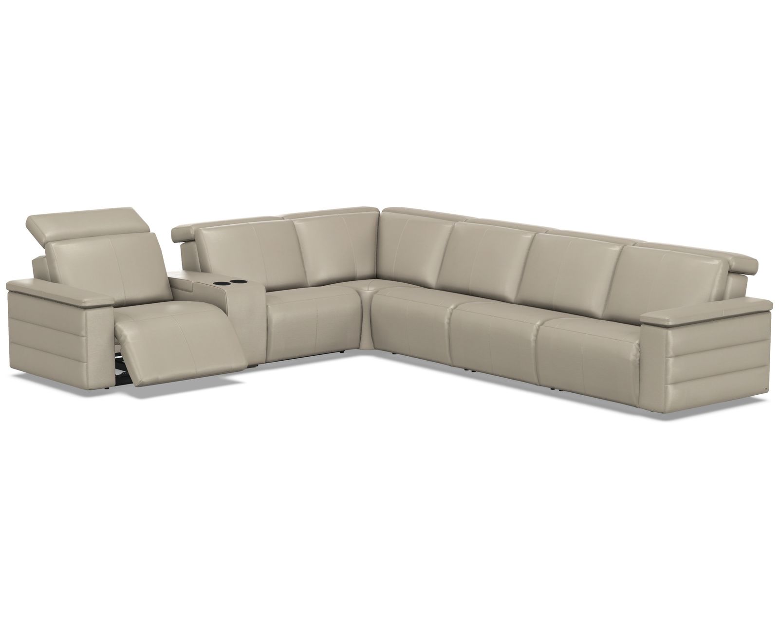 Nala 3003 Power Headrest Power Reclining Sectional (standard and wide width) +140 leathers - Add additional wide armless recliner and make your sectional larger