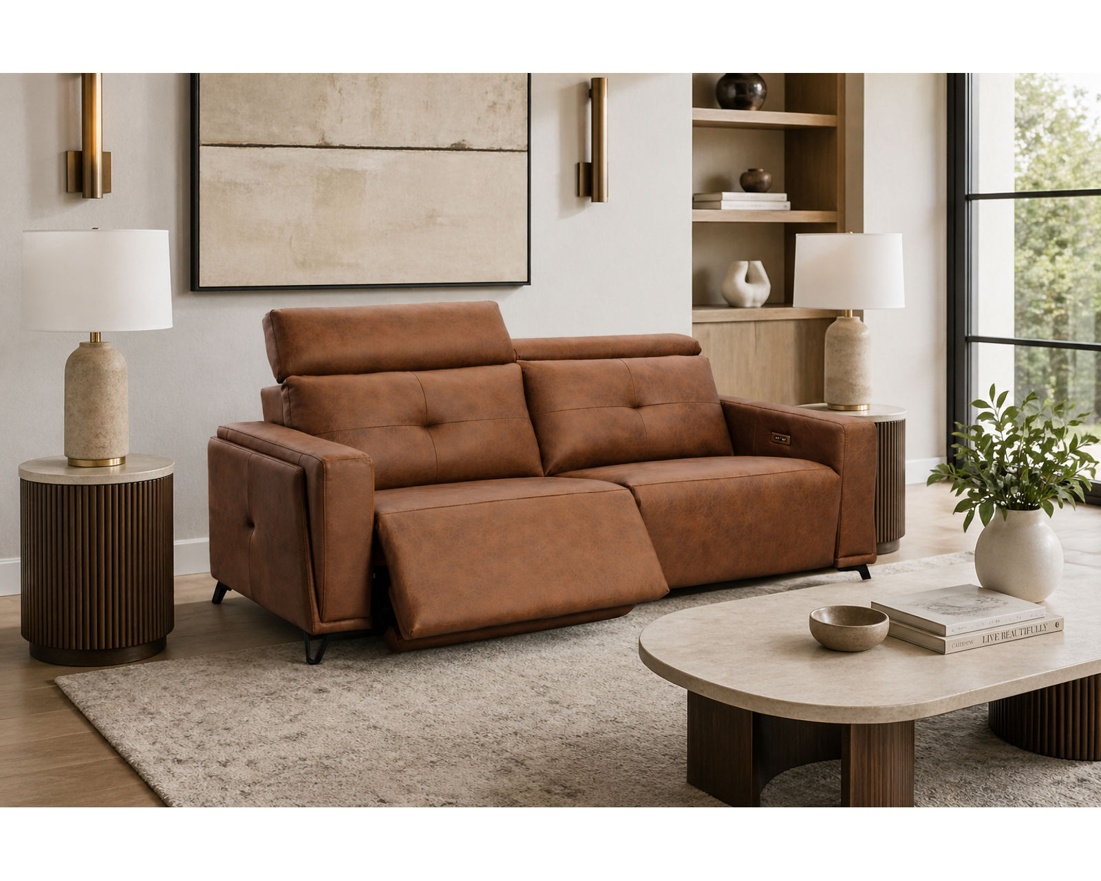 Mackenzie Dual Power Reclining Sofa — Available in Standard & Wide Cushions, 140+ Leather Options, and 80", 84", or 112" Widths - Crafted to Last. Designed to Impress.