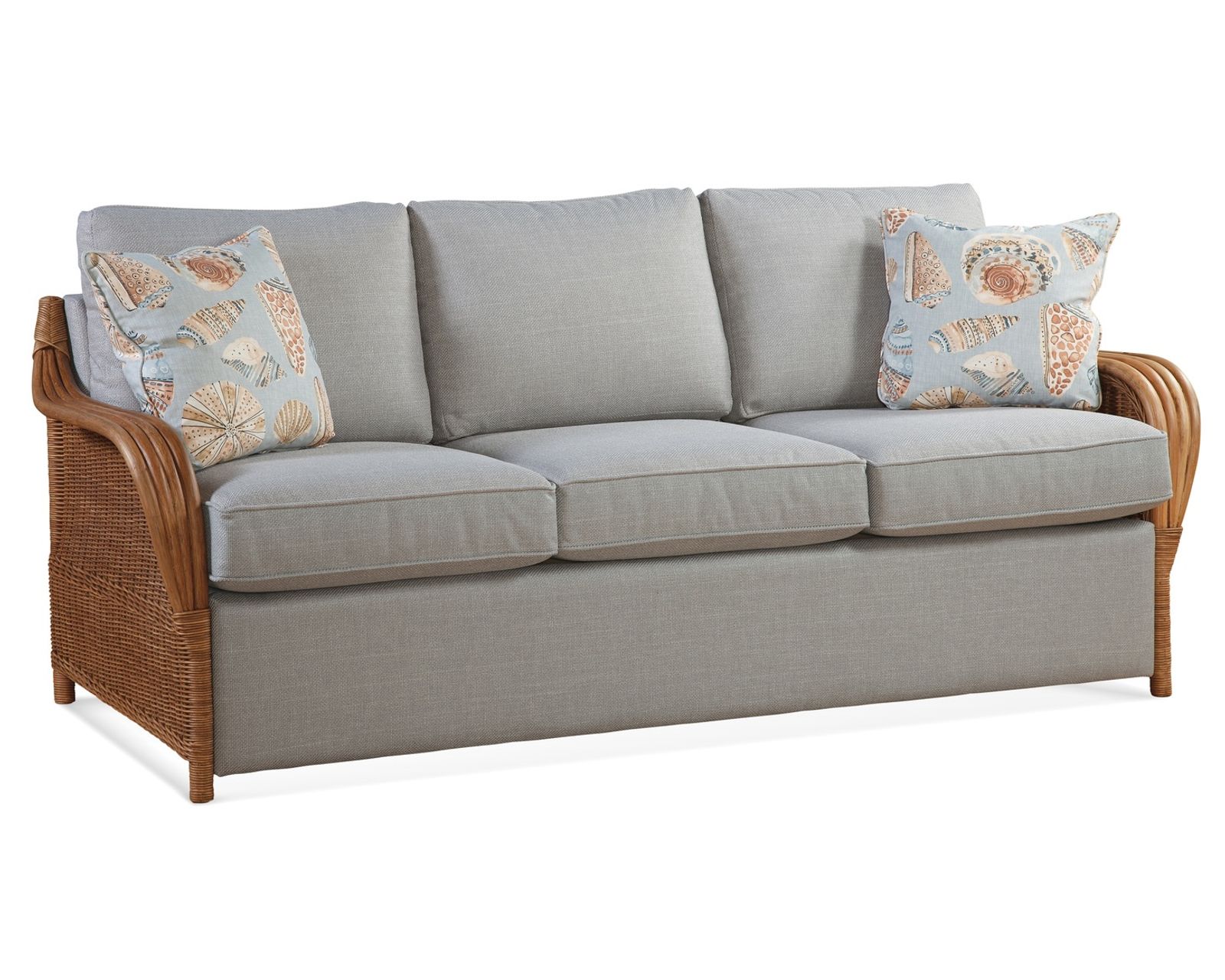 Bodega Bay 81" Sofa (+28 finishes +69 fabrics) - 	Bodega Bay 81" Rattan Sofa