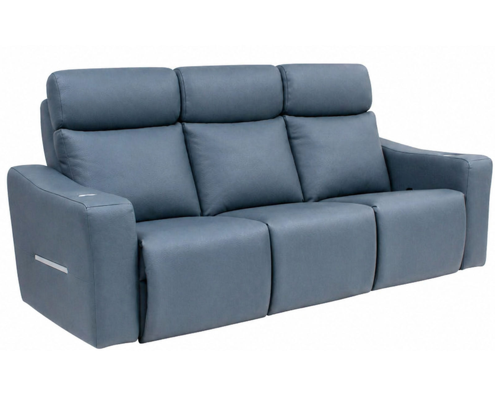 Audrey Dual Power Reclining Sofa — Available in Standard & Wide Cushions, 140+ Leather Options, and 82", 85", or 114" Widths