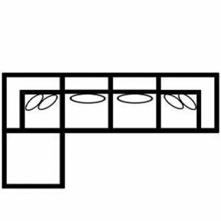 Layout K: Five Piece Sectional 88" x 161"