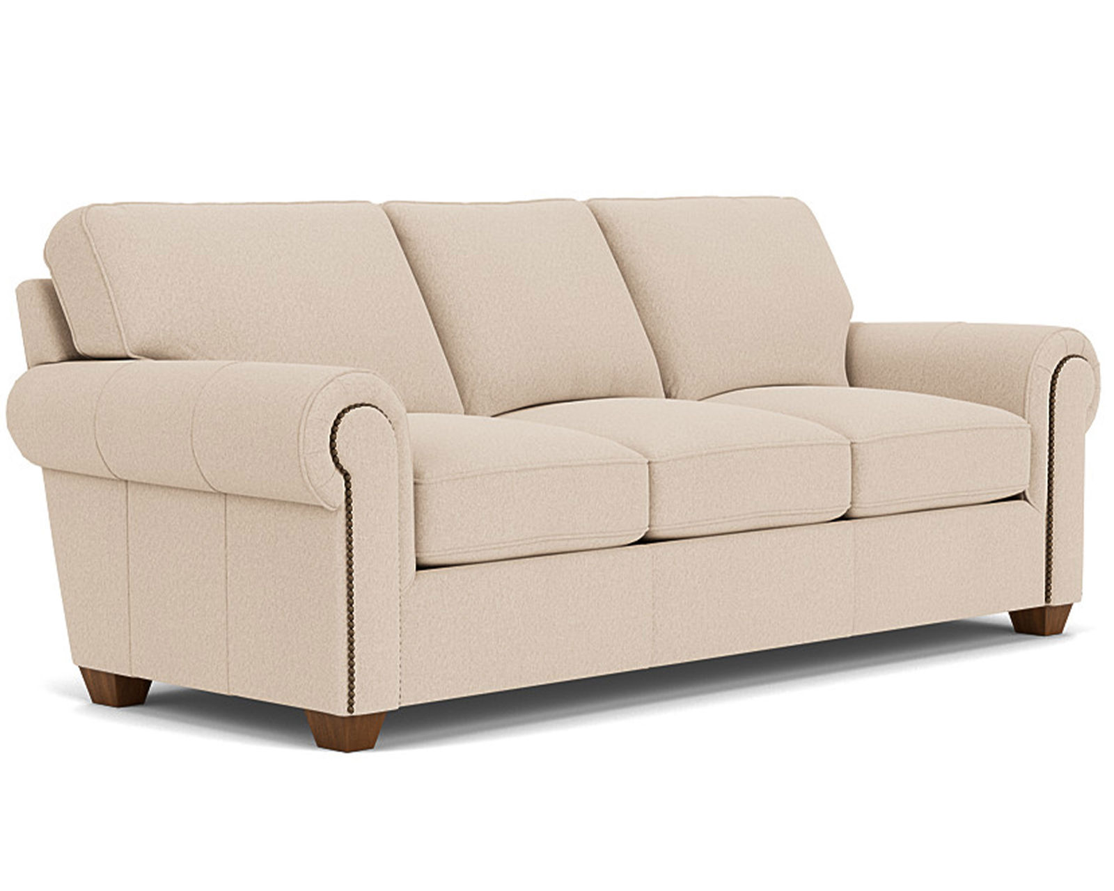Carson 3937 Loveseat (+50 leathers) - Carson Leather Sofa with Nailhead Trim