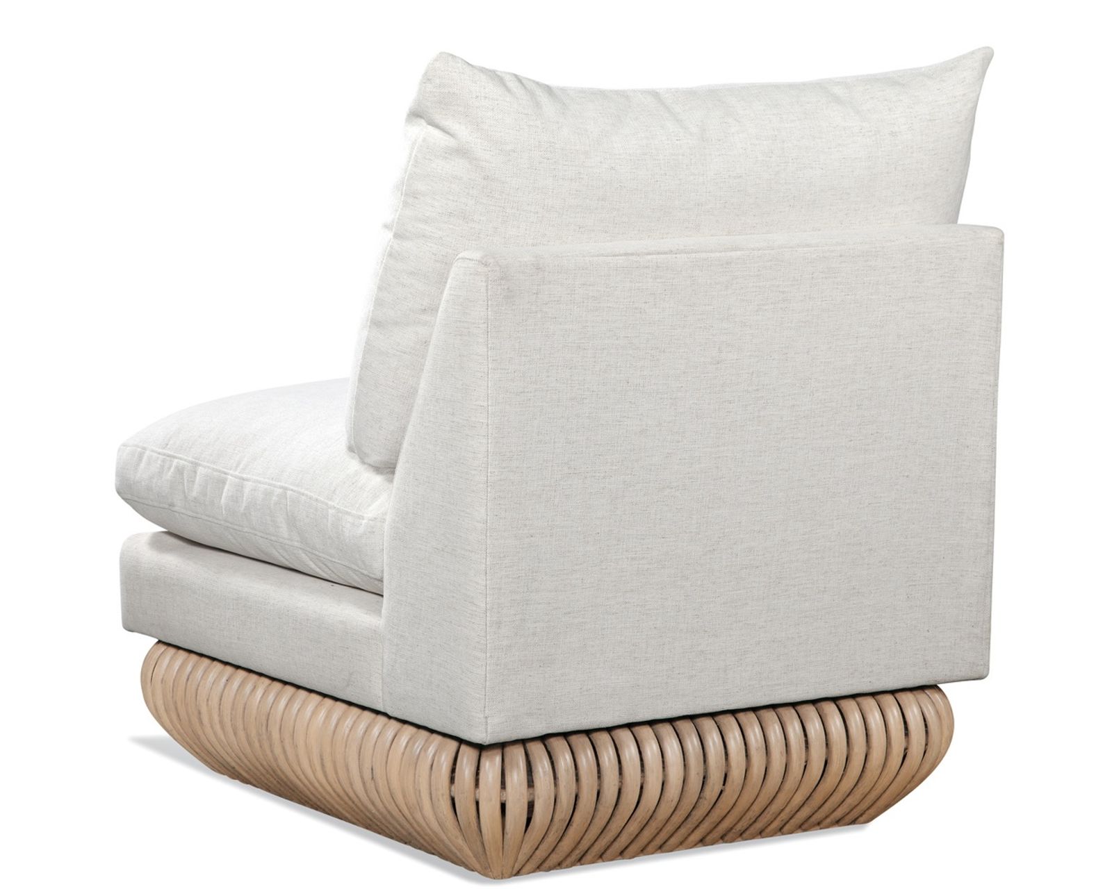 Tulum 66" Armless Loveseat (+28 finishes +69 fabrics) - Tulum Ratan Swivel Chair
