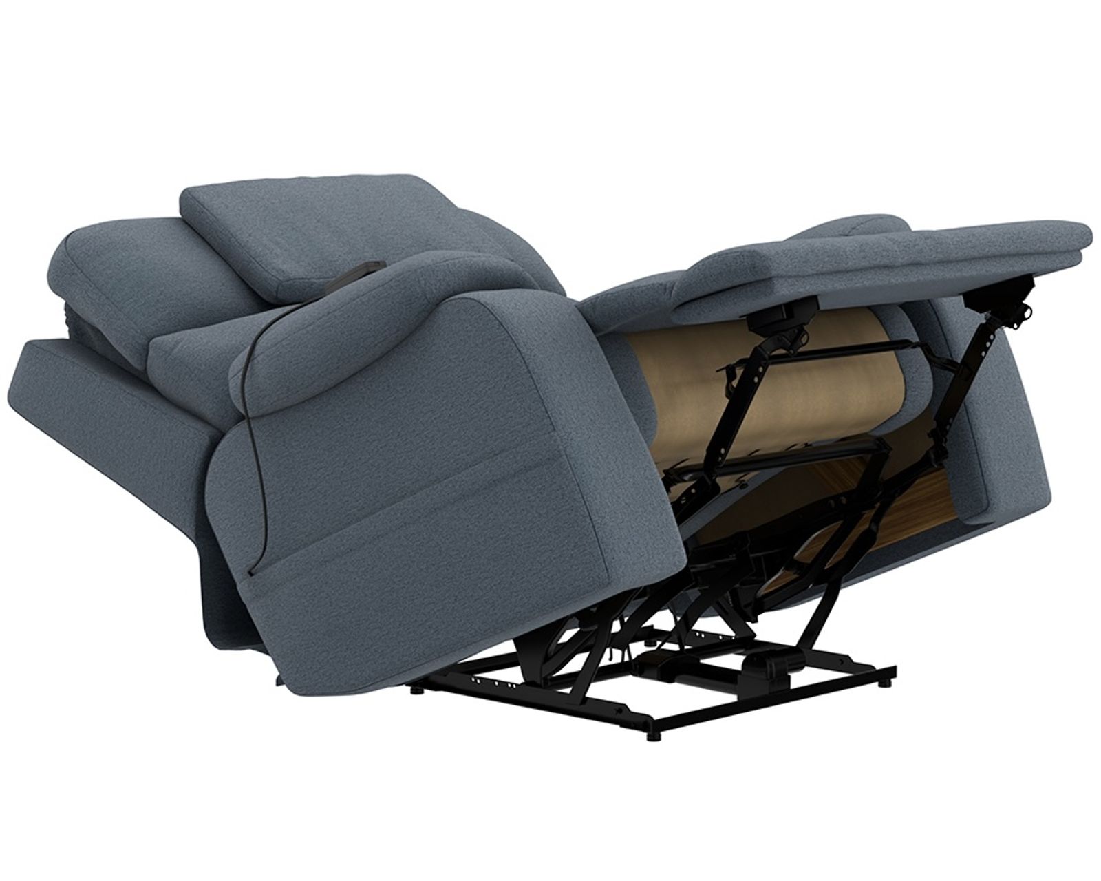 Dreamtime Power Headrest Lay Flat Recliner with CR3 Heat, Massage, Zero Gravity & Nanobionic Performance Fabric (three colors) - Sit Down. Power Back. Drift Away.