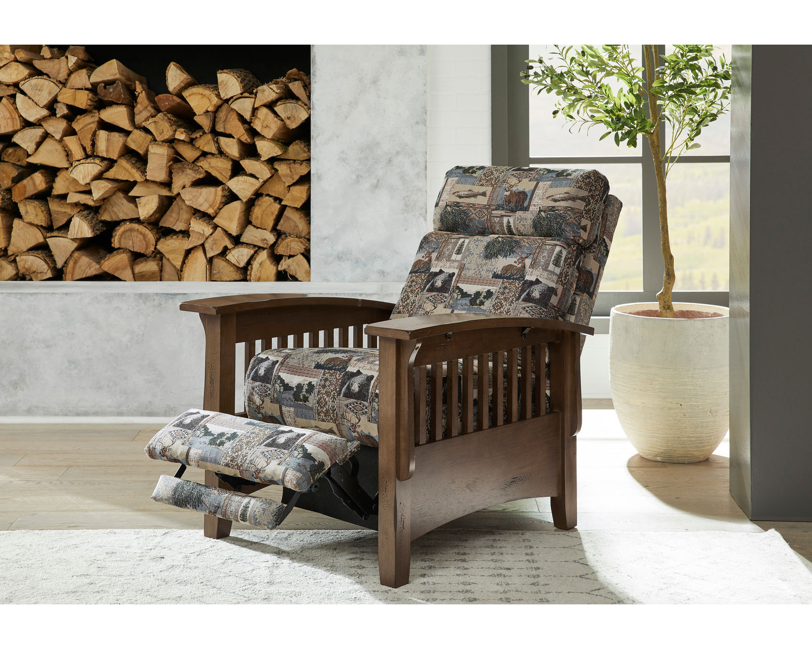 🎣 Tuscan Mission Style Recliner - Tuscan Three Way Recliner