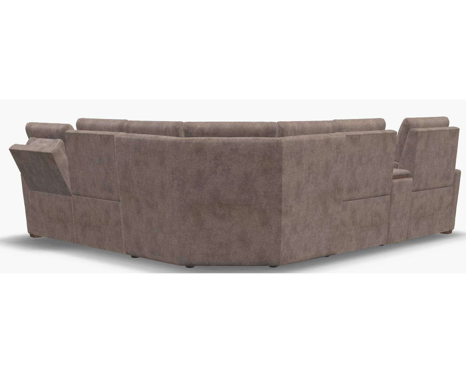 Luna 40110 Triple Power Reclining Sectional (+50 fabrics) - Layout A: Three Piece Reclining Sectional (2 recliner) 111" x 98"