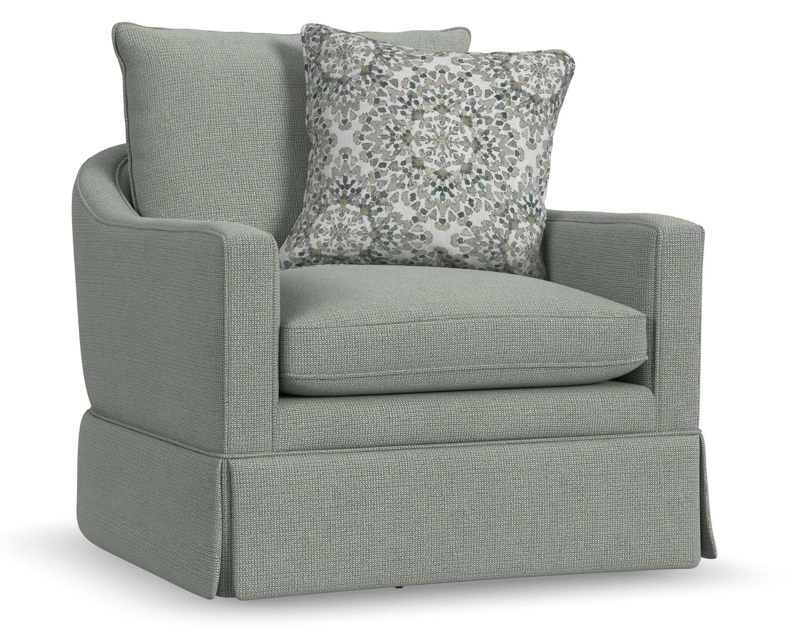 Eleanora 85" or 98" Skirted Sofa (+90 fabrics) 7572 - Eleanora Skirted Accent Chair
