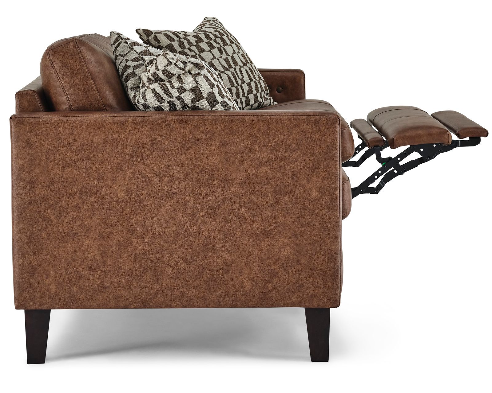 Traftly 82" Mid-Century Power Incliner Leather Sofa (+40 leathers) - Traftly Incliner Leather Sofa