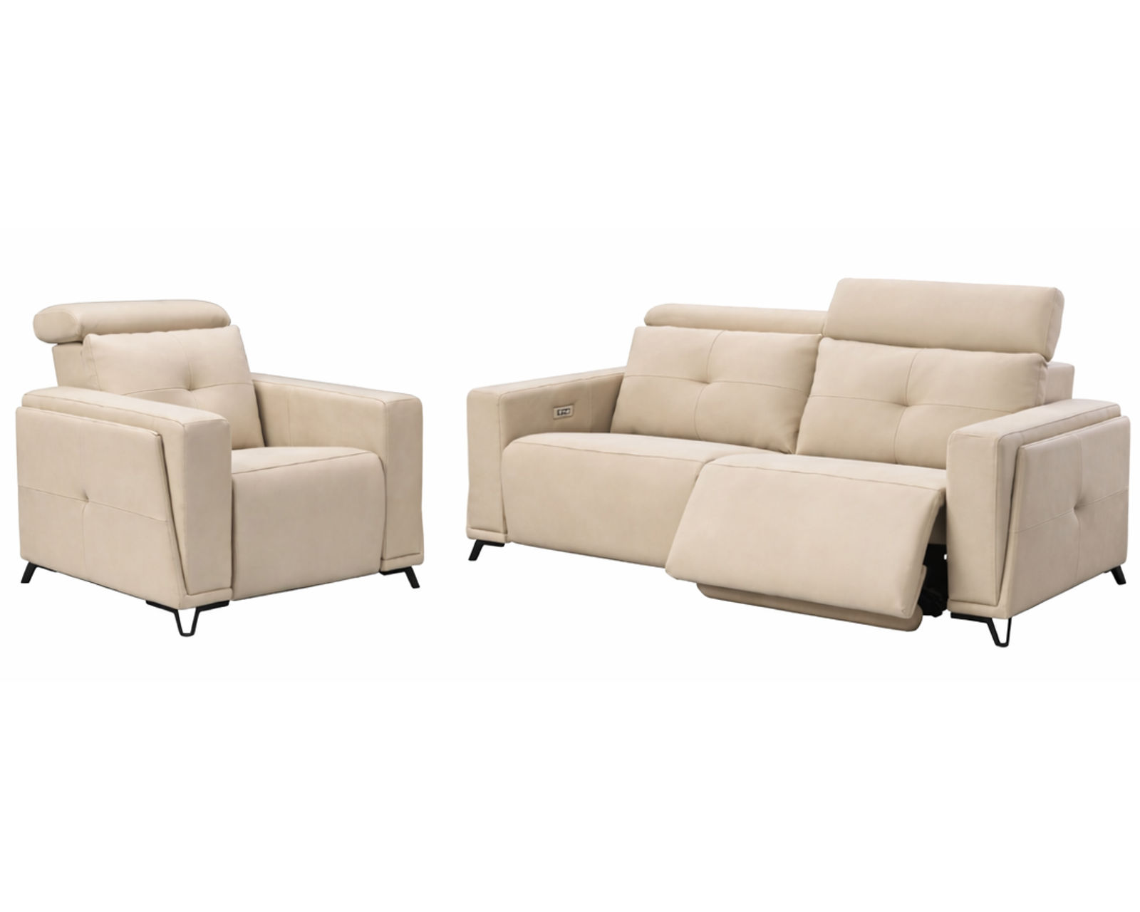 Mackenzie Dual Power Reclining Sofa — Available in Standard & Wide Cushions, 140+ Leather Options, and 80", 84", or 112" Widths - Designed for Comfort. Built for Life. Priced for You.