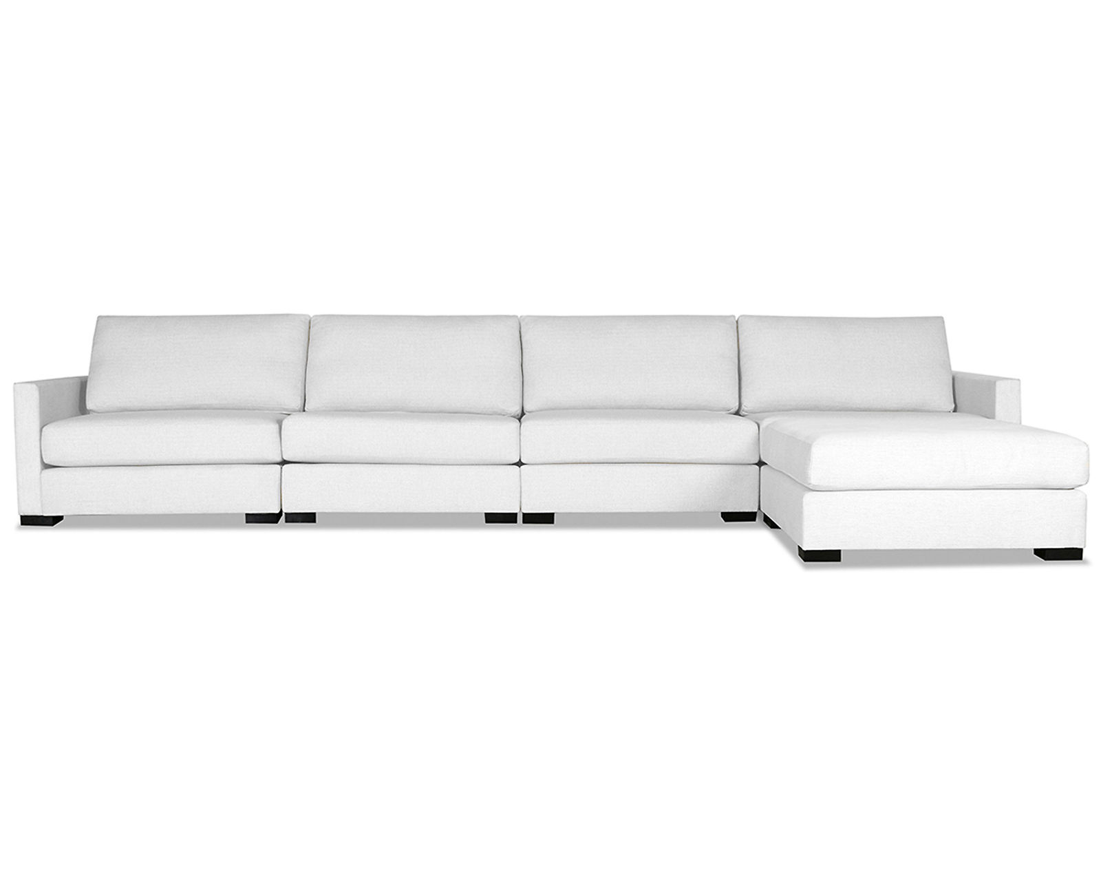 Chester 5 Pieces Modular Sectional w/ Chaise Left or Right (3 Colors Available) - Chester 5 Pieces Modular Sectional w/ Chaise Left or Right in White