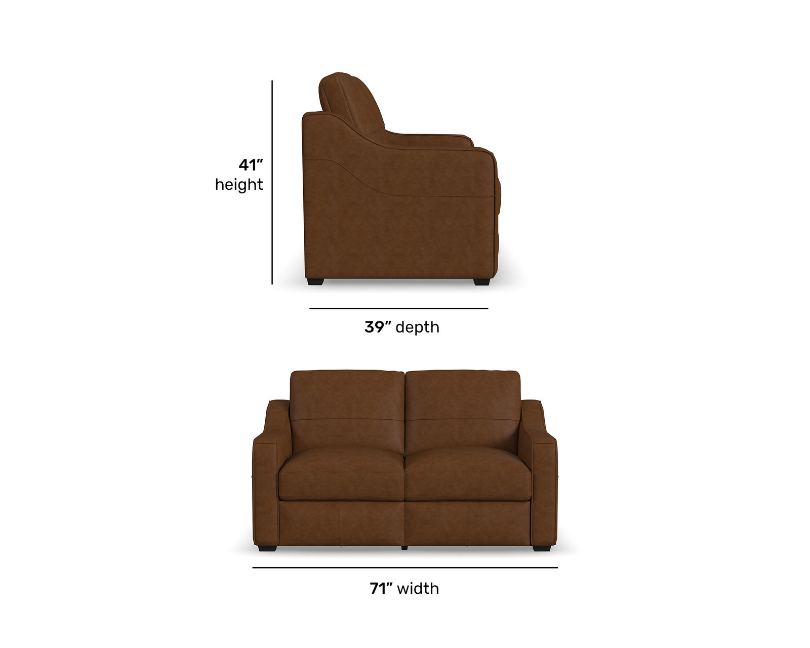 Hudson 98" Leather Sofa (2 colors) - Legendary Support. Exceptional Comfort.