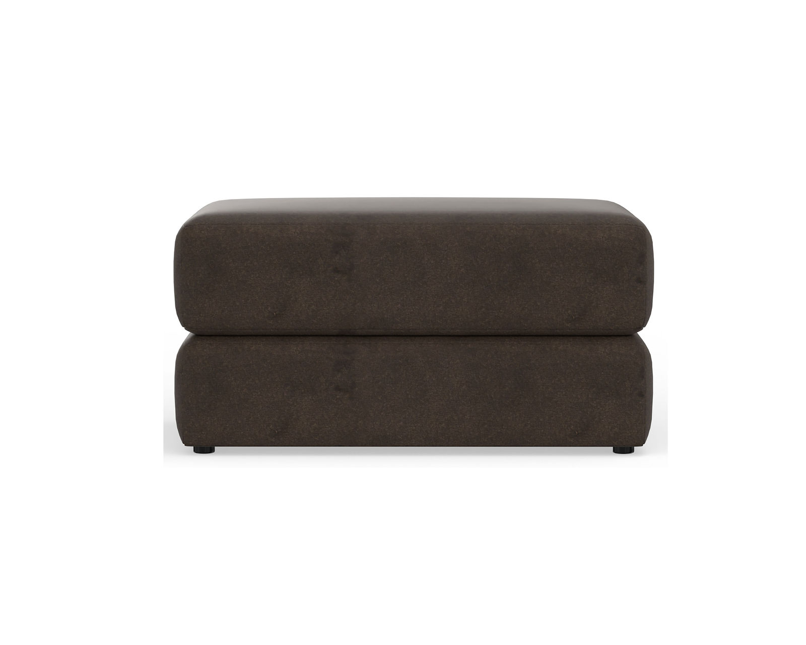 Eagan Stationary 95" Sofa (+3 colors) includes pillows - Eagan Ottoman in Chocolate