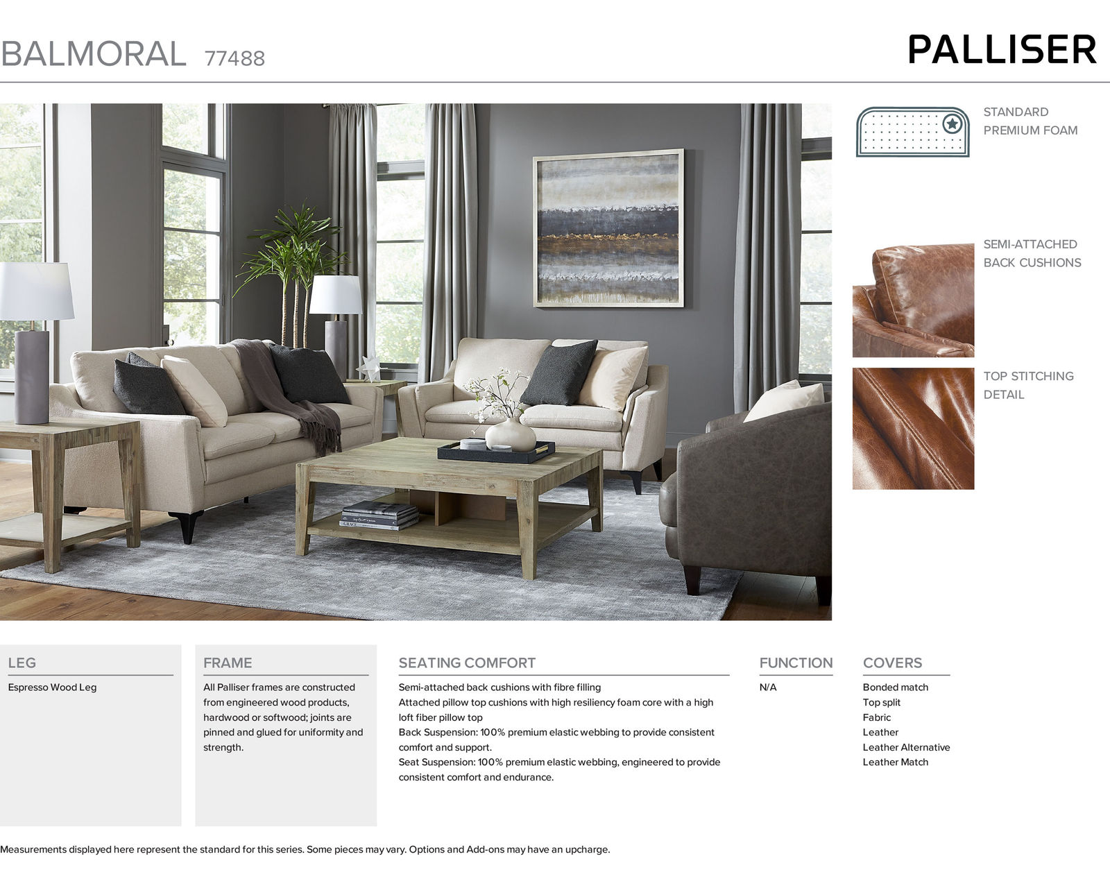 Balmoral 77488 Sectional (100+ Leathers)