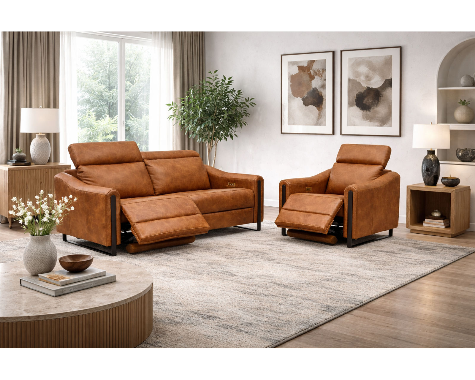 John Dual Power Reclining Sofa — Available in Standard & Wide Cushions, 140+ Leather Options, and 78", 82", or 110" Widths - Designed for Comfort. Built for Life. Priced for You.