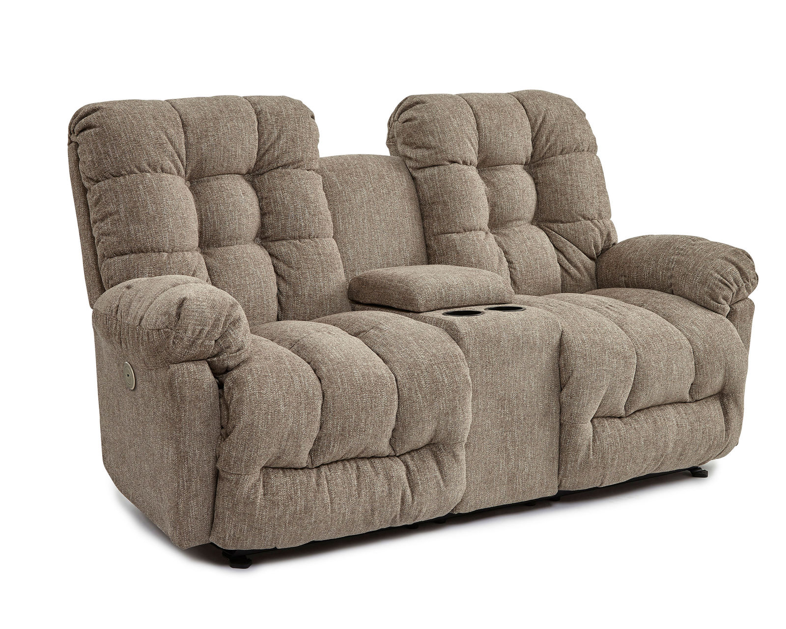 Everlasting Double Reclining Sofa (+100 fabrics) 88" - Everlasting Double Reclining Console Loveseat