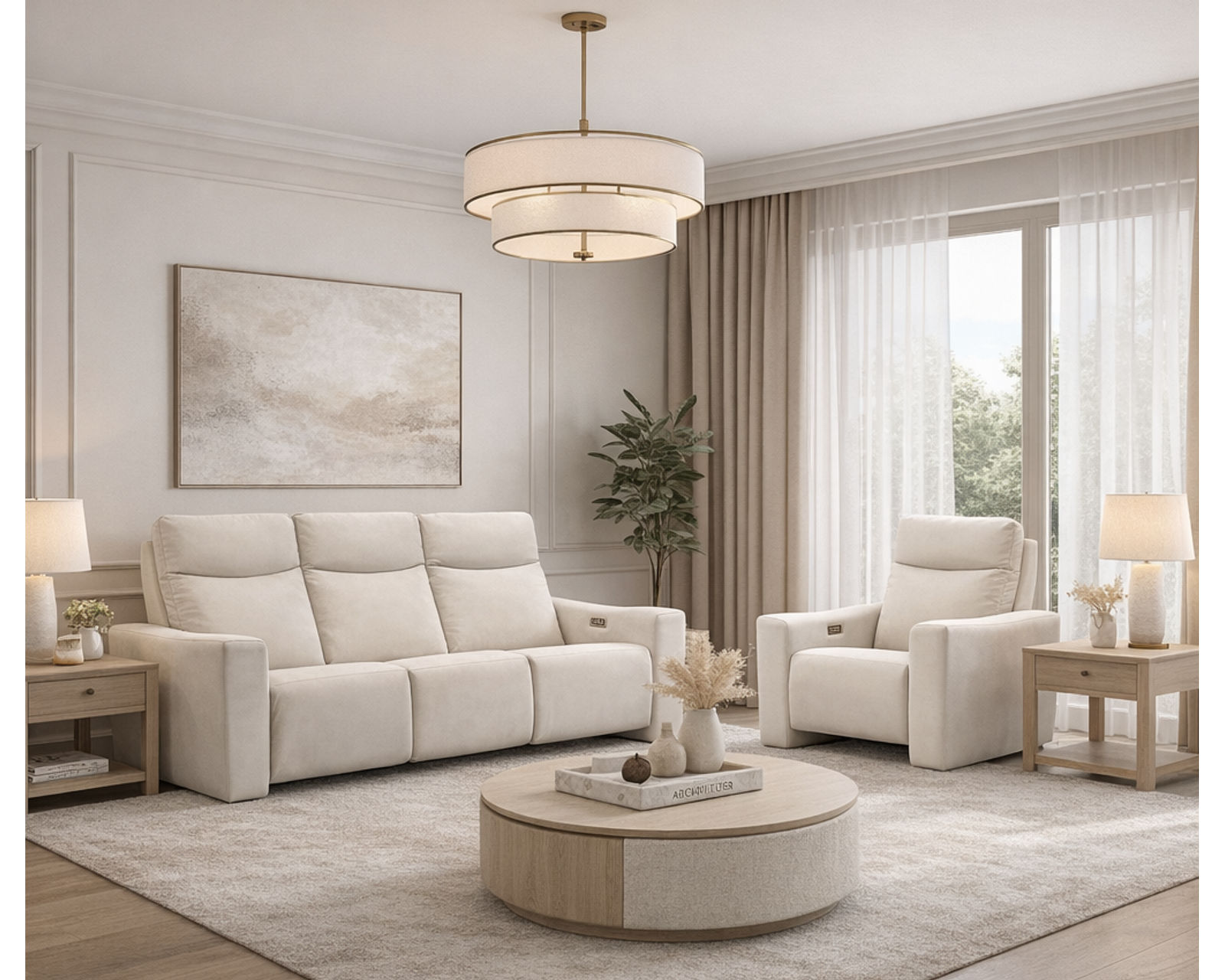Fabian Dual Power Reclining Sofa — Available in Standard & Wide Cushions, 140+ Leather Options, and 79", 84", or 111" Widths - Built Stronger. Feels Better. Lasts Longer.