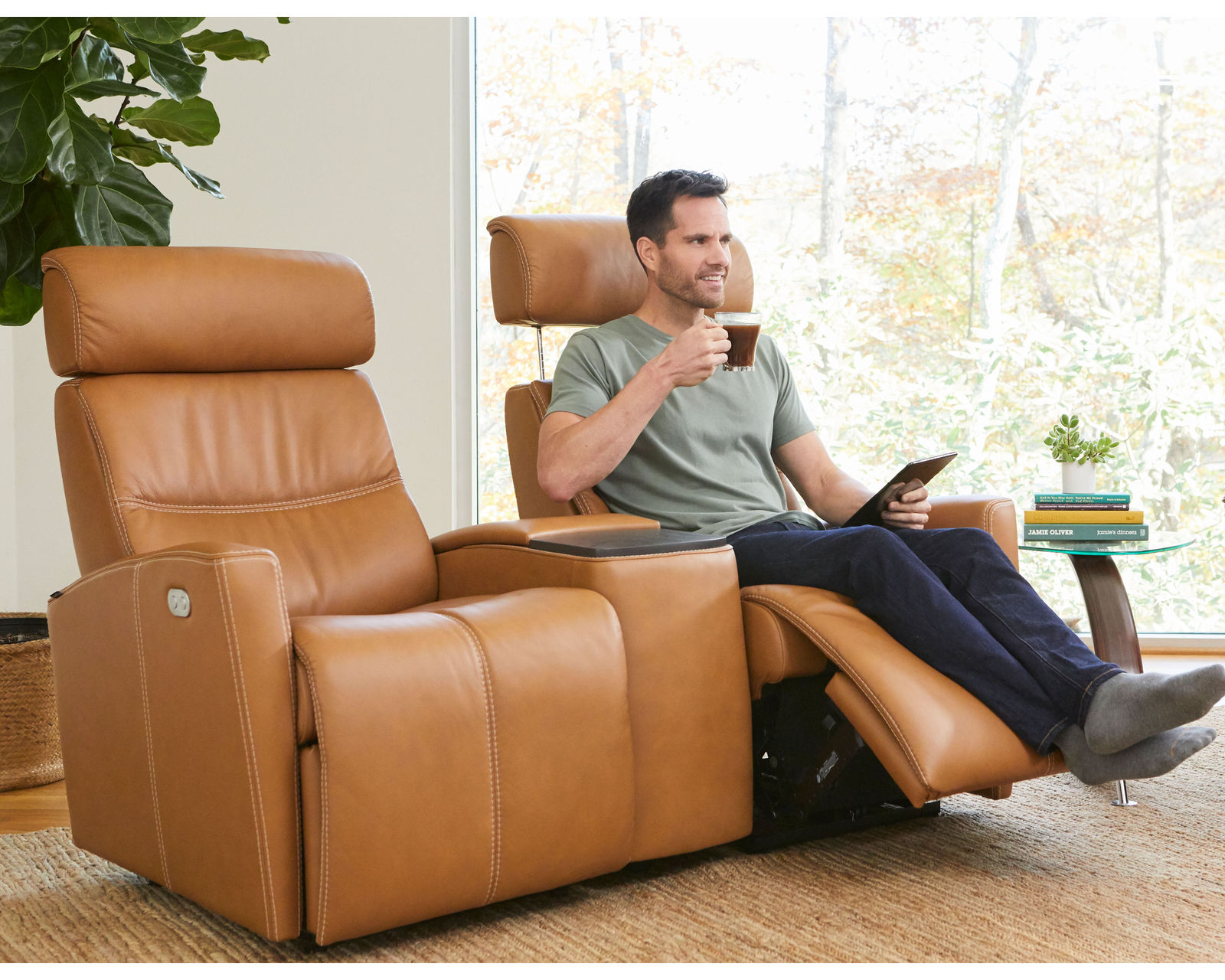 Milan Three Piece Home Theater Sectional (+40 leathers) 63" wide - Milan Three Piece Home Theater Sectional (+40 leathers) 63" wide