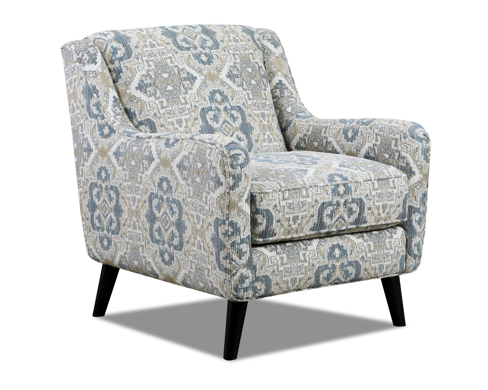 Plumley Bisque Four Piece Sectional (includes pillows) 143" x 114" - Chalupnik Storm Accent Chair 240