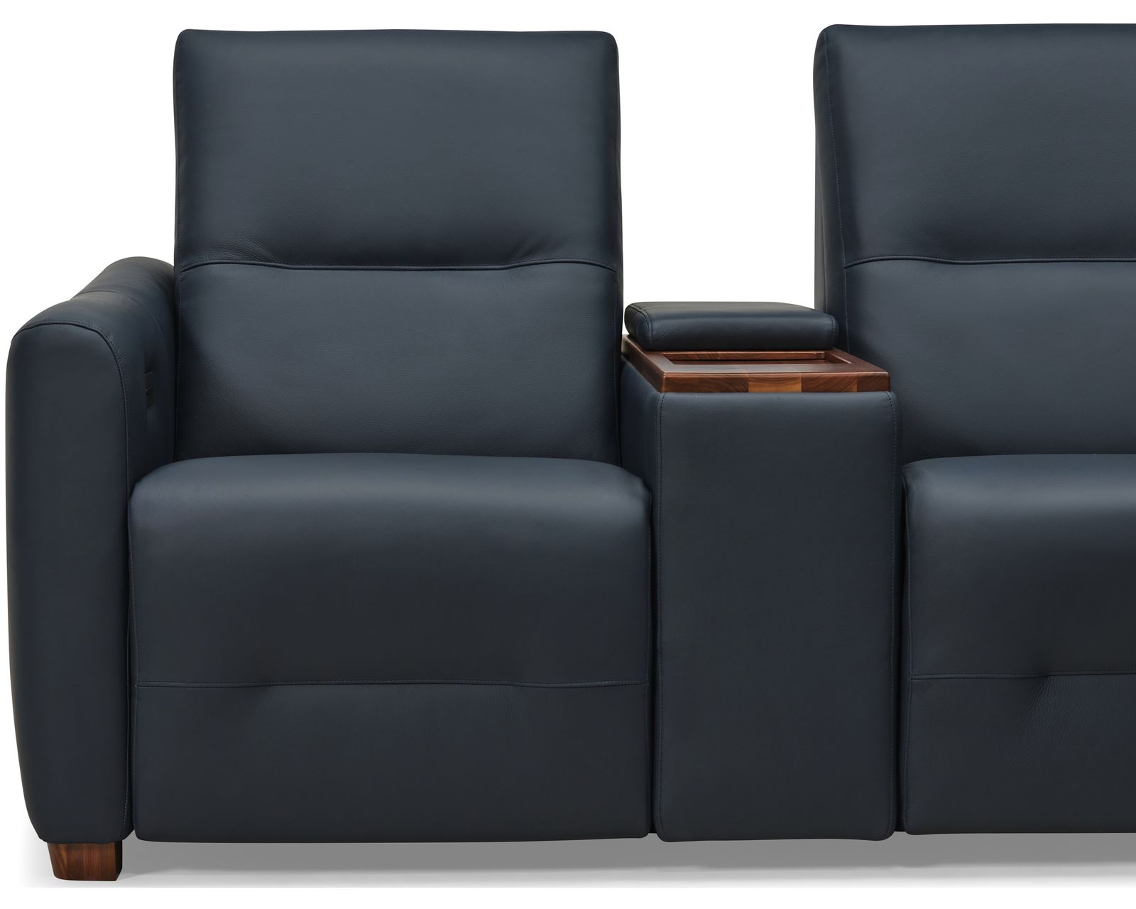 Sanibel 40111 Triple Reclining Sectional (+50 fabrics) - Center console is available in two wood finishes
