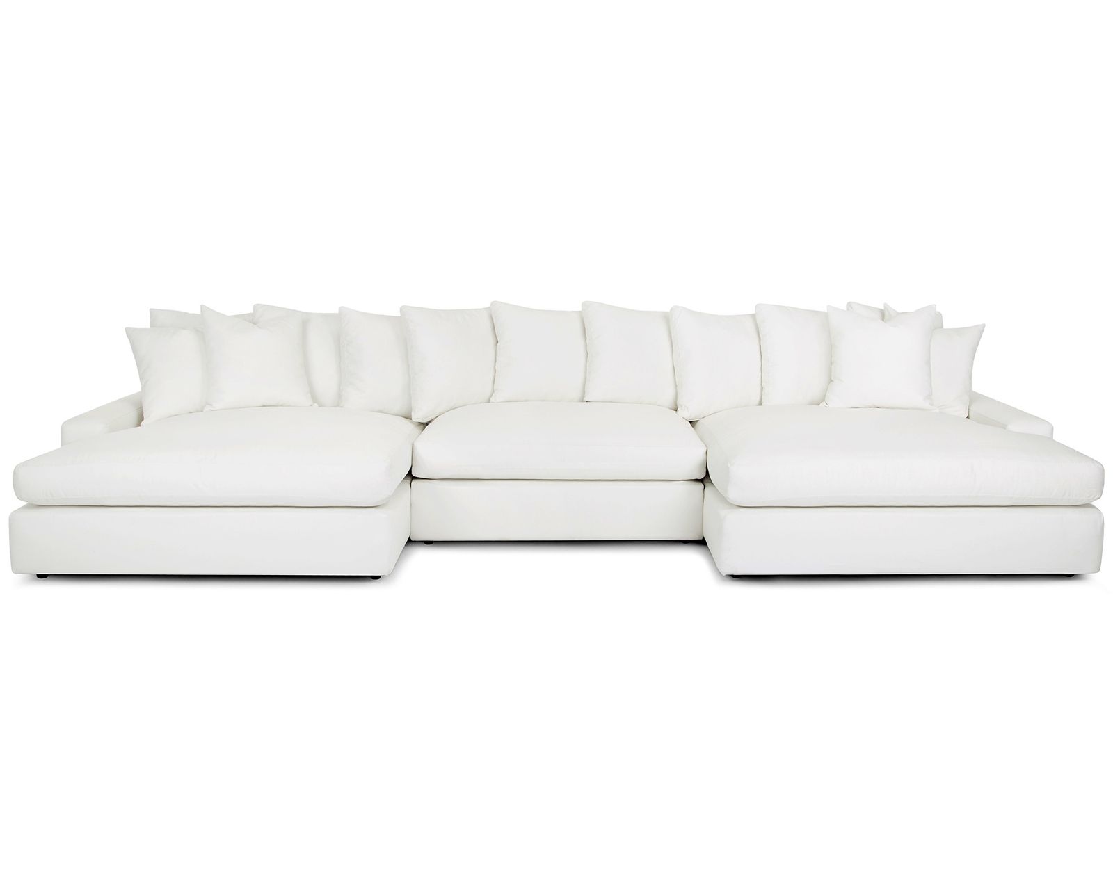 London Modular Sectional (Down Seating Performance Fabric) 3 colors - Layout E: Three Piece Sectional 64" x 169.5"