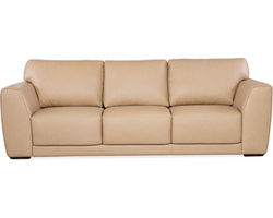 Keys Leather Tan Sofa 97" (In stock)